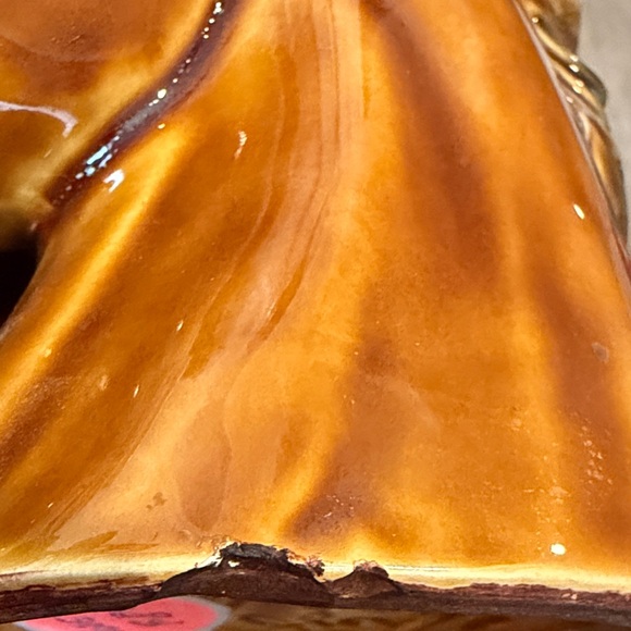 Vintage Ceramic Horse Head Sculpture in Brown - Picture 9 of 10